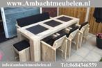 steigerhout tuinset Tuintafel Met Stoelen en Banken ACTIE !!, Verzenden, Bank, Steigerhout, Nieuw
