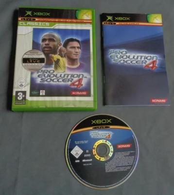 XBOX ORIGINAL Pro Evolution Soccer 4 COMPLEET spel game PAL beschikbaar voor biedingen