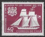 Chili 1970 - Yvert 343 - Inname van de stad Valdiva (ST), Timbres & Monnaies, Timbres | Amérique, Affranchi, Envoi