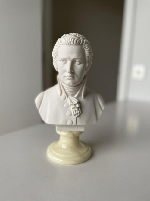 Buste Mozart A. Giannelli, Antiquités & Art, Art | Sculptures & Bois, Enlèvement ou Envoi