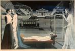 Paul Delvaux - Gesigneerde prent in potlood - 1982, Antiek en Kunst, Ophalen of Verzenden