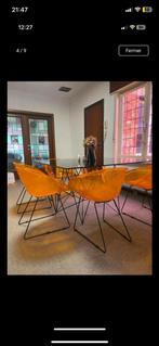 Table design avec 6 chaises (Pedrali), Enlèvement, Utilisé