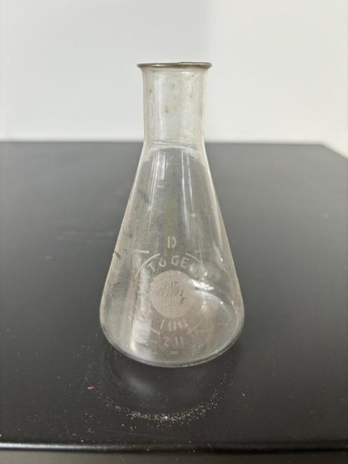 Vintage Labo Apotheker Erlenmeyer Geblazen jaren 30 10 cl, Antiek en Kunst, Curiosa en Brocante, Ophalen of Verzenden