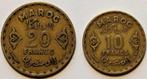 Marokko - muntenset 1371 (1952), Postzegels en Munten, Munten | Afrika, Setje, Ophalen, Overige landen