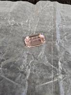 Kunzite taille émeraude 14,5 carats avec certificat, Enlèvement ou Envoi