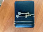 Halsketting met dubbele hanger, Ophalen of Verzenden, Gebruikt, Met edelsteen