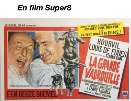 Film Super8 " , version intégrale ! " LA GRANDE VADROUILLE ", Audio, Tv en Foto, Filmrollen, 8mm film, Ophalen