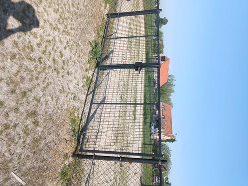 poort, Tuin en Terras, Tuinhekken en Hekwerk, Gebruikt, Dubbelstaafmat hekwerk, Aluminium, Ophalen