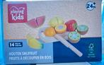 set de fruits à découper en bois pour enfants, Enlèvement ou Envoi, Neuf, Bois, Jouer à la cuisine