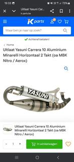 Yasuni krul c21 uitlaat, Fietsen en Brommers, Brommeronderdelen | Algemeen, Ophalen of Verzenden, Zo goed als nieuw, Uitlaat, Yasuni