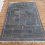 Wollen vloerkleed uit Nepal., Ophalen, Gebruikt, 100 tot 150 cm, Blauw