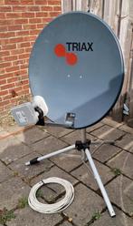 Schotelantenne op statief, dual lnb, Audio, Tv en Foto, Schotelantennes, Ophalen of Verzenden, Zo goed als nieuw, (Schotel)antenne