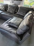 Lederen Durlet zetels, donker bruin, model coco, Ophalen, Zo goed als nieuw