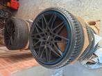 carmani velgen 19" met bridgestone 4 seizoens banden, Ophalen, Gebruikt, Band(en)