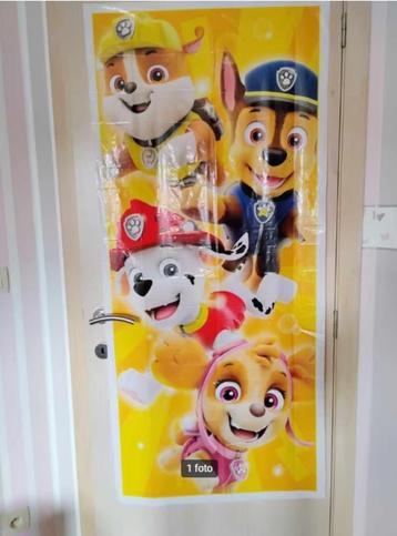 paw patrol deurposter beschikbaar voor biedingen