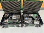 Hitachi Hikoki 18v accu 6st! haakse slijper en boormachine, Ophalen of Verzenden, Gebruikt, Boor- en Schroefmachine