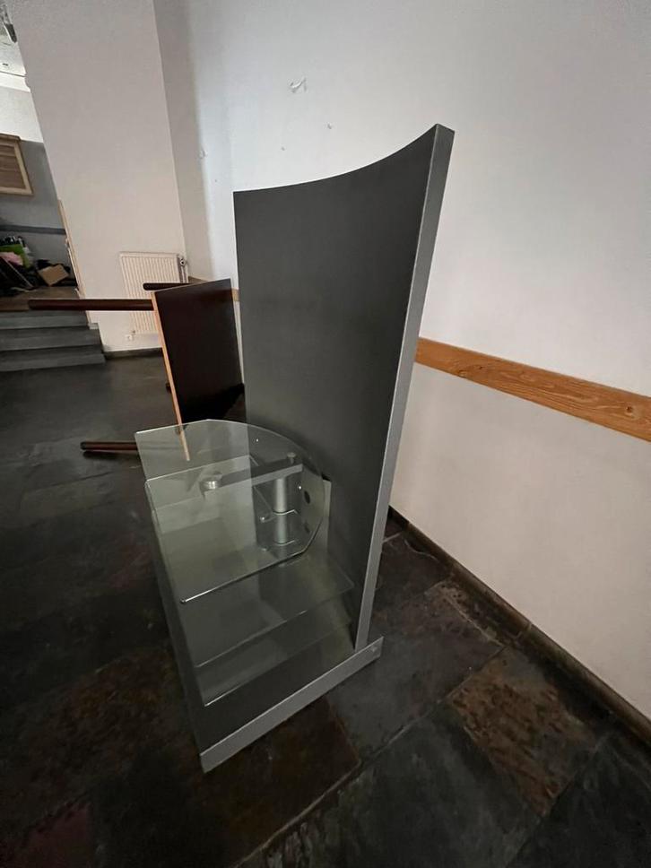 TV meubel, Huis en Inrichting, Kasten |Televisiemeubels, Zo goed als nieuw, Glas, Ophalen