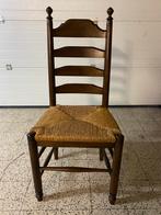 6 eiken stoelen met rieten zitting, Antiek en Kunst, Ophalen