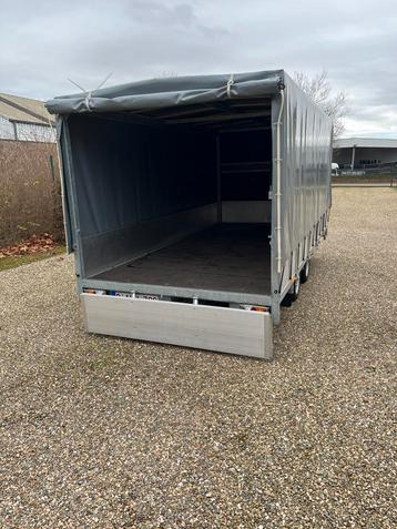 Plateau aanhangwagen met huif MTM 3500 kg, Autos : Divers, Remorques, Enlèvement, Comme neuf