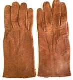 Paire de gants vintage, en cuir brun, marqué Chrom, Vêtements | Femmes, Comme neuf, Chrom, Gants, Taille 38/40 (M)