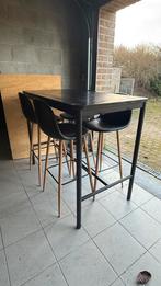 Table Haute et Chaises hautes, Maison & Meubles, Tables | Tables à manger, Enlèvement, Comme neuf, Quatre personnes