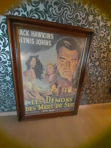 Oude film poster 1954 (ingekaderd) beschikbaar voor biedingen