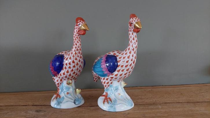 2 Herend Porseleinen Kippetjes, Antiek en Kunst, Curiosa en Brocante, Ophalen of Verzenden