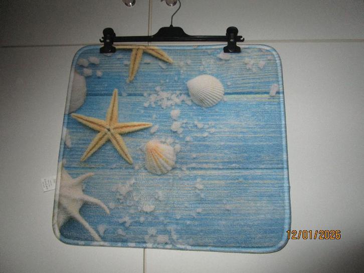 badmatten, Huis en Inrichting, Badkamer | Badtextiel en Accessoires, Zo goed als nieuw, Badmat, Blauw, Ophalen