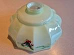Vintage antiek opaline mintgroen melkglas hanglamp, Ophalen