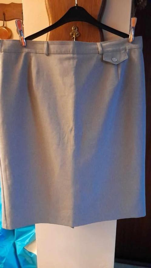 Rechte rok maat 48, Kleding | Dames, Rokken, Nieuw, Maat 46/48 (XL) of groter, Grijs, Knielengte, Ophalen of Verzenden