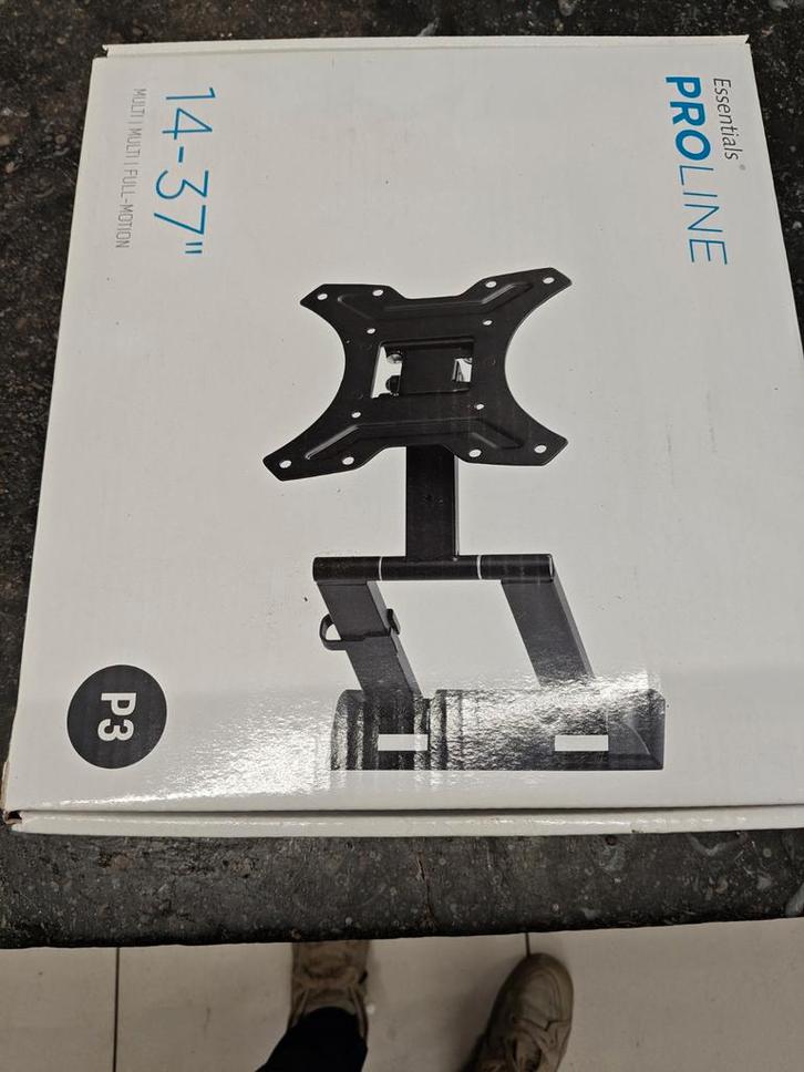 Nieuwe PROLINE TV-beugel 14–37” | Kantelbaar & draaibaar, Audio, Tv en Foto, Televisiebeugels, Ophalen