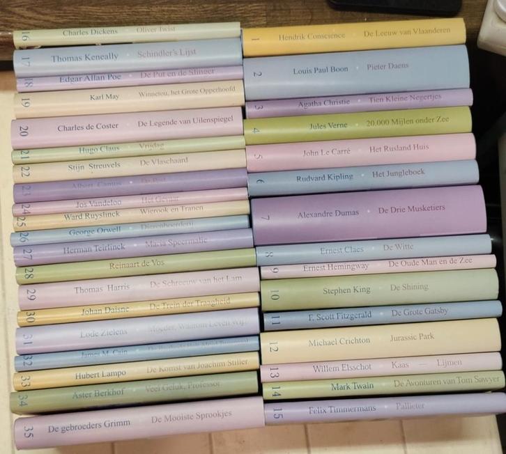 35 klassiekers, complete HLN collectie. Lees absoluut verder, Boeken, Stock en Verzamelingen, Zo goed als nieuw, Ophalen of Verzenden