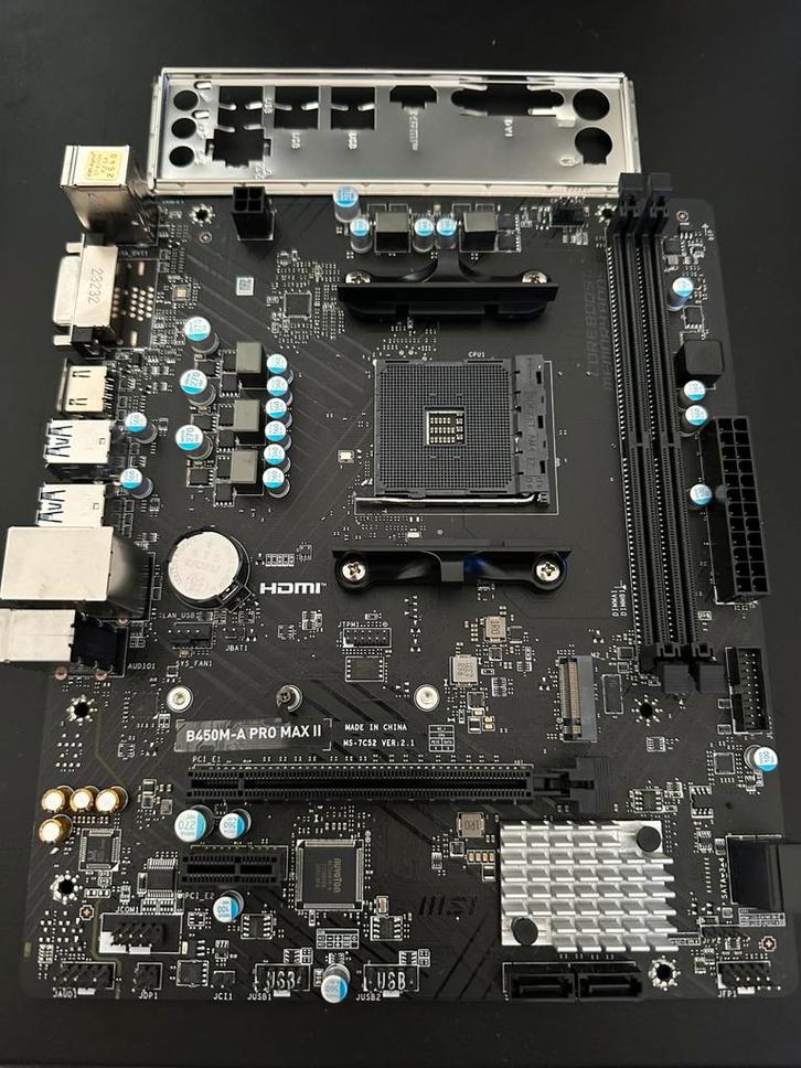 MSI B450M - A pro max II, Computers en Software, Moederborden, Zo goed als nieuw, AMD, DDR4, Ophalen