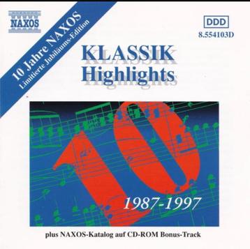 CD Klassik Highlights (10 Jahre NAXOS) DDD beschikbaar voor biedingen