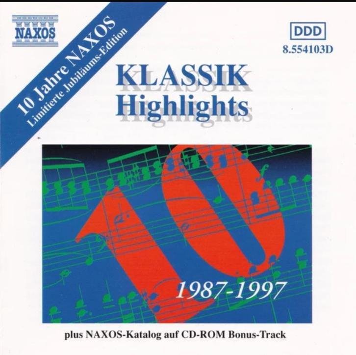 CD Klassik Highlights (10 Jahre NAXOS) DDD, Cd's en Dvd's, Cd's | Klassiek, Verzenden