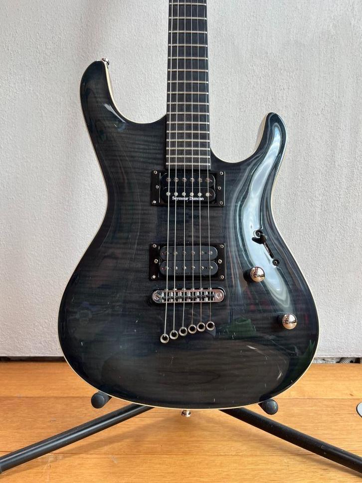 Mayones setius 6 custom, Muziek en Instrumenten, Snaarinstrumenten | Gitaren | Elektrisch, Gebruikt, Solid body, Overige merken