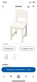 Gloednieuwe witte kinderstoel, Enlèvement, Neuf, Chaise(s)