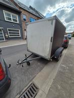 Gesloten aanhangwagen dubbelas (ongeremd), Ophalen of Verzenden, Gebruikt