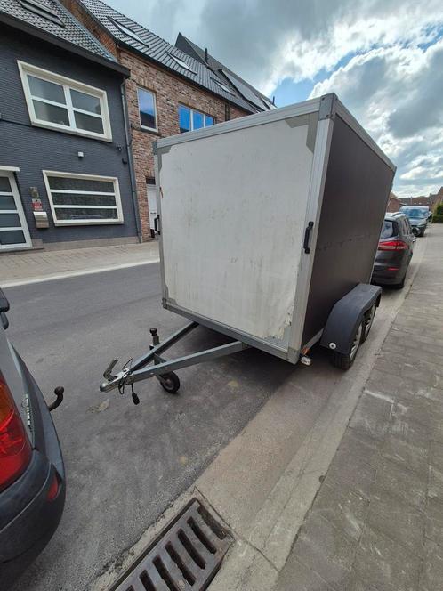 Gesloten aanhangwagen dubbelas (ongeremd), Auto diversen, Aanhangers en Bagagewagens, Gebruikt, Ophalen of Verzenden