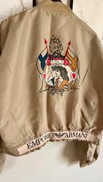Vintage ( Jaren 80 ) Blouson Emporio Armani, Maat 52/54 (L), Beige, Nieuw, Ophalen