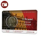 Carte numismatique numismatique - 1 Franc belge (FR), Timbres & Monnaies, Monnaies | Belgique, Série, Enlèvement ou Envoi, Métal