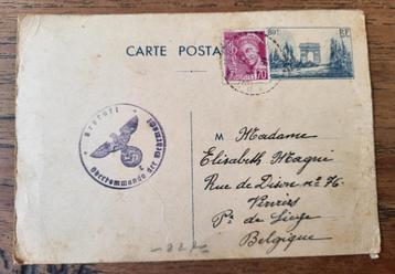 postkaart uit 1940 met Wehrmacht stempel beschikbaar voor biedingen