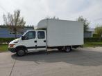 Iveco daily 2002 dubbele cab. 91500km met laadplatform, Auto's, Bestelwagens en Lichte vracht, 4 deurs, Iveco, Particulier, Blauw