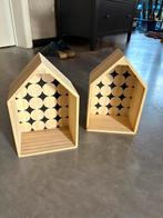 Twee opbergkistjes vorm huisje, Ophalen, Zo goed als nieuw