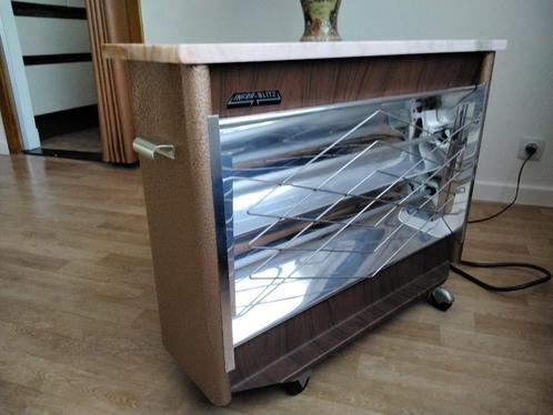 INFRA-BLITZ : Vintage elektrische straalkachel + marmer blad, Antiek en Kunst, Curiosa en Brocante, Ophalen
