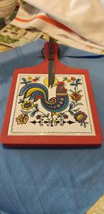 kaasplank met tegel en kaasmes, Huis en Inrichting, Ophalen of Verzenden, Gebruikt