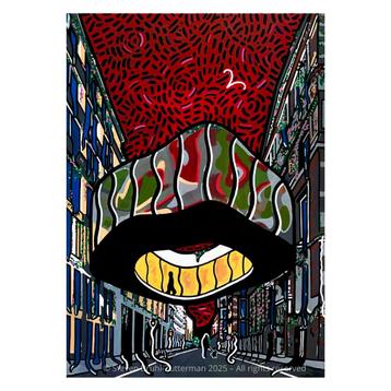 Origineel Tondoschilderij - Acryl - 40x60 cm beschikbaar voor biedingen