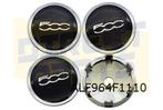Fiat 500 (9/07-) Naafdekselset Chrome (set van 4 stuks) Orig, Verzenden, Nieuw, Fiat