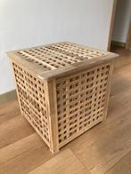 Ikea houten tafeltje/opbergkist, Maison & Meubles, Tables | Tables d'appoint, 45 à 60 cm, Bois, Enlèvement, Utilisé