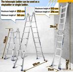 ladder 4x5 alu multifunctionele telescoopladder 513cm NIEUW, Doe-het-zelf en Bouw, Ladders en Trappen, Ophalen, Nieuw, Ladder